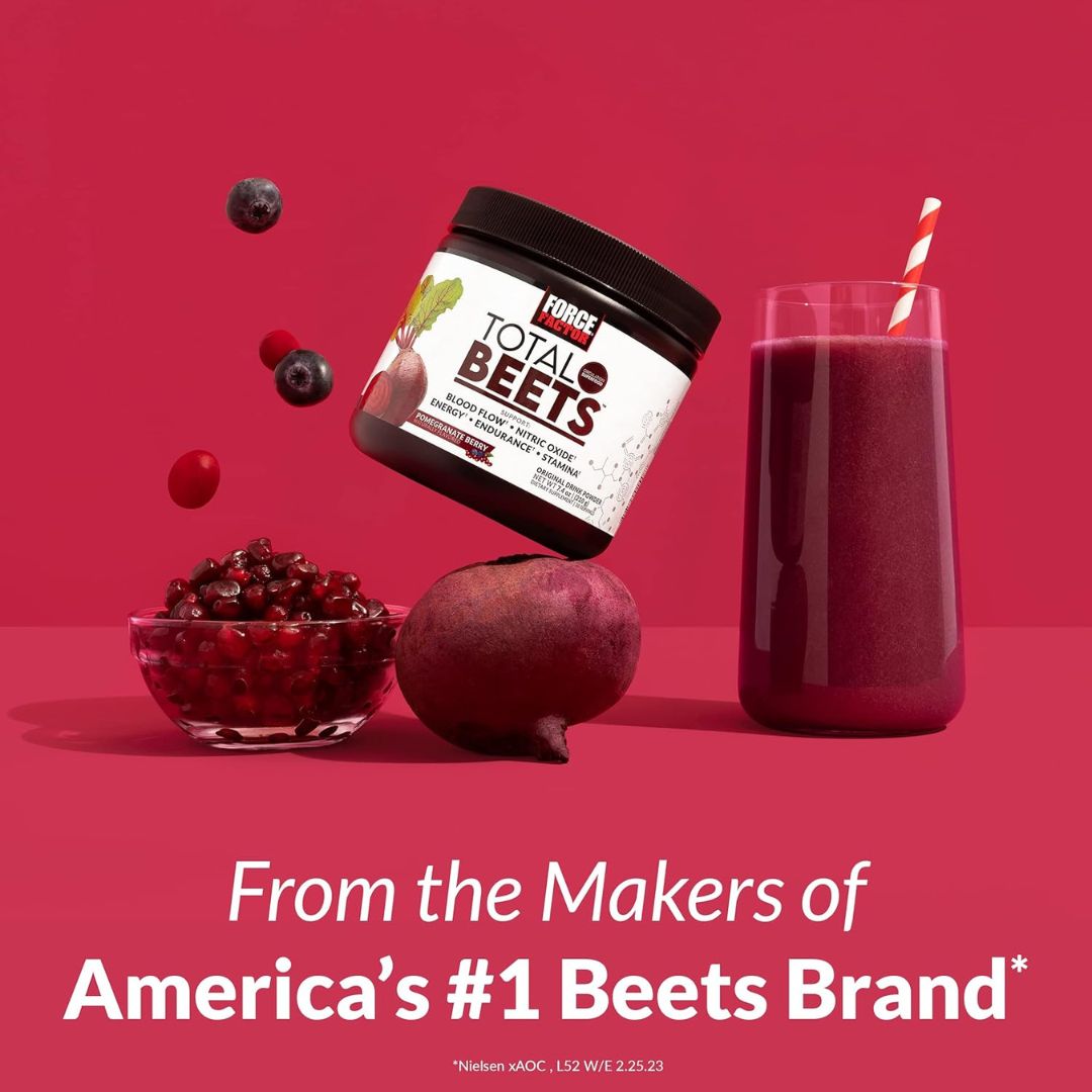 Force Factor Total Beets Energy Drink Mix 30 Servings