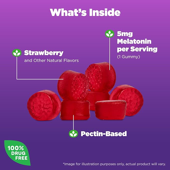 Natrol Gummies Melatonin gummies 90ct 5mg Strawberry