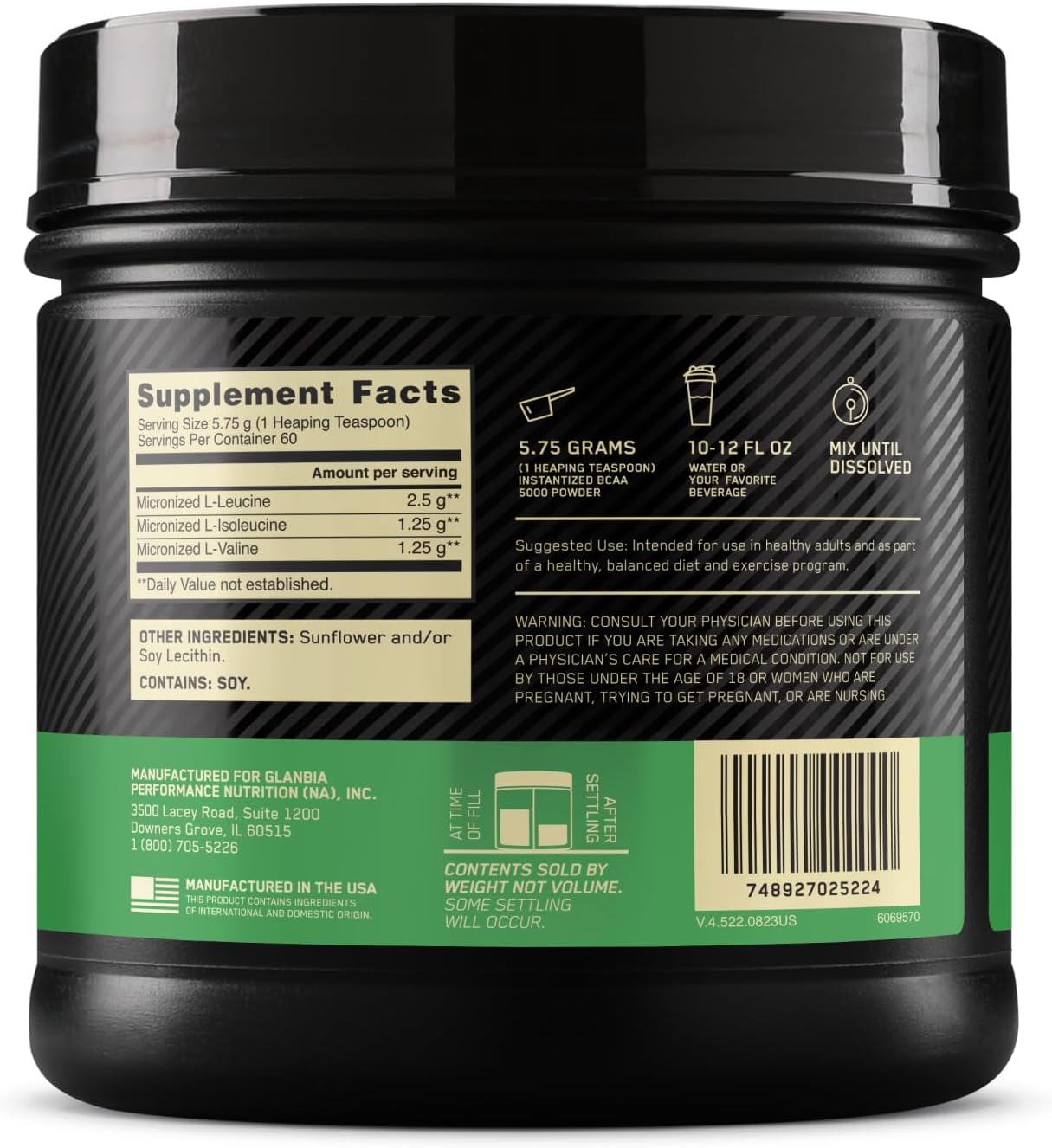 ON INSTANTIZED BCAA 5000 Powder 60sv