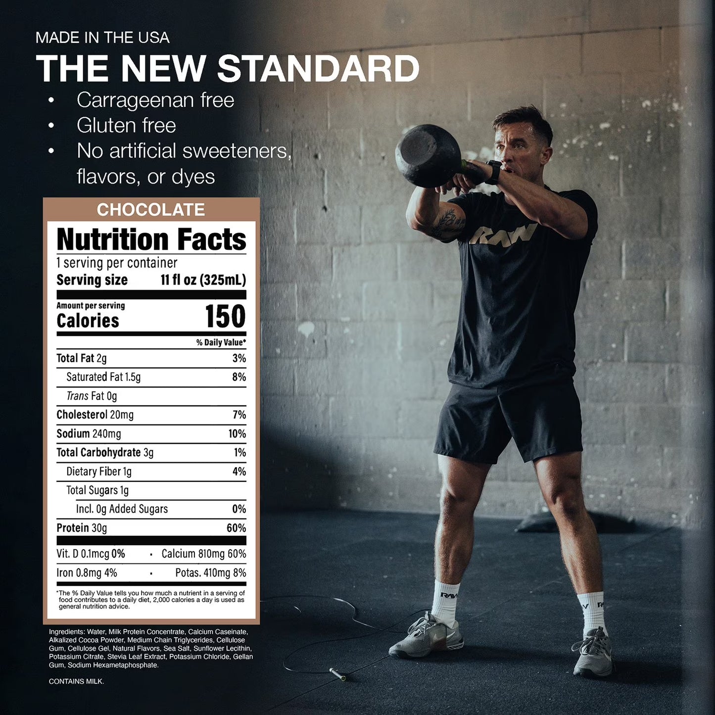 RAW Protein 30g Protein Shake Chocolate 11oz