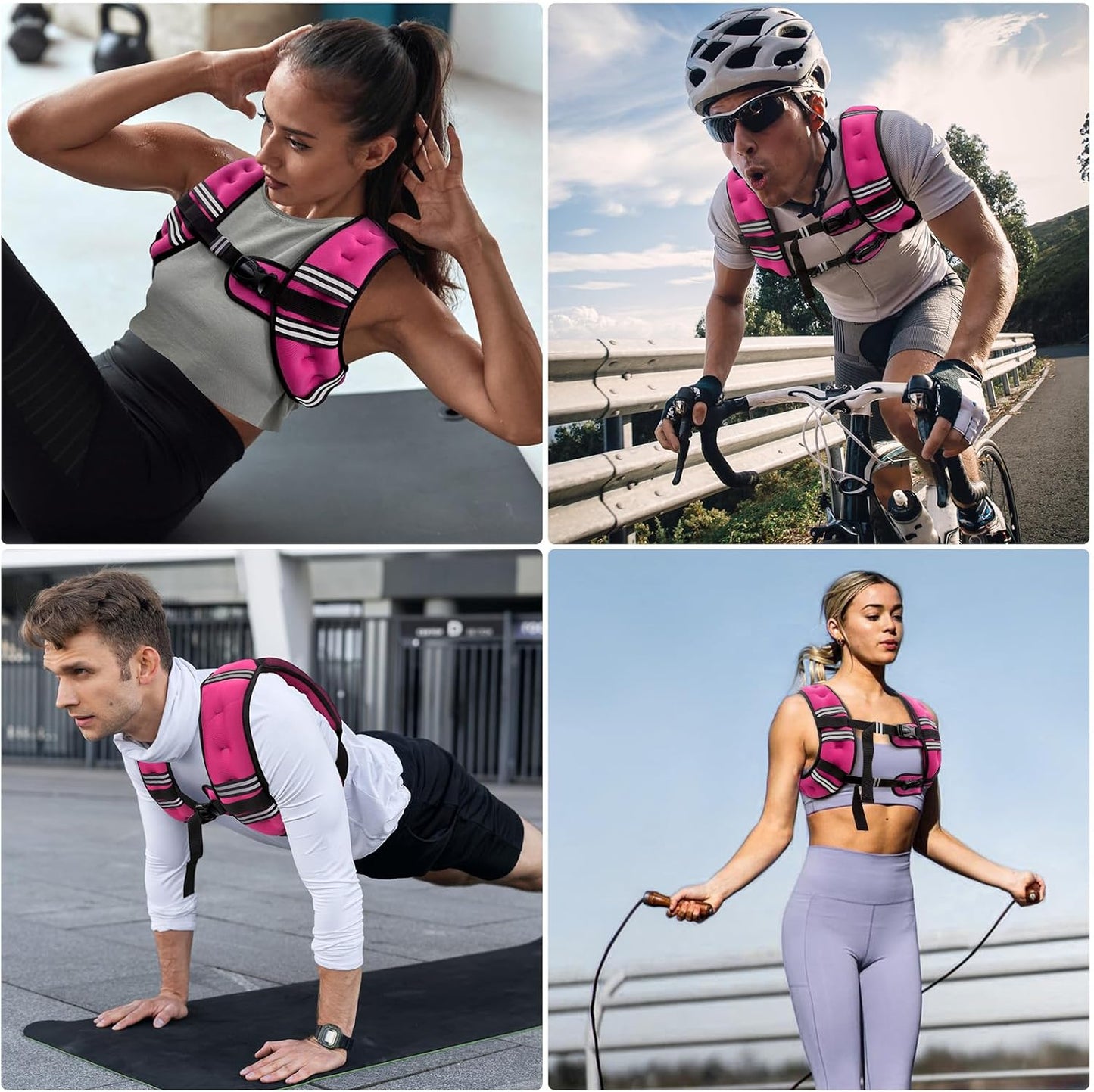 Zeerun Weighted Vest Pink