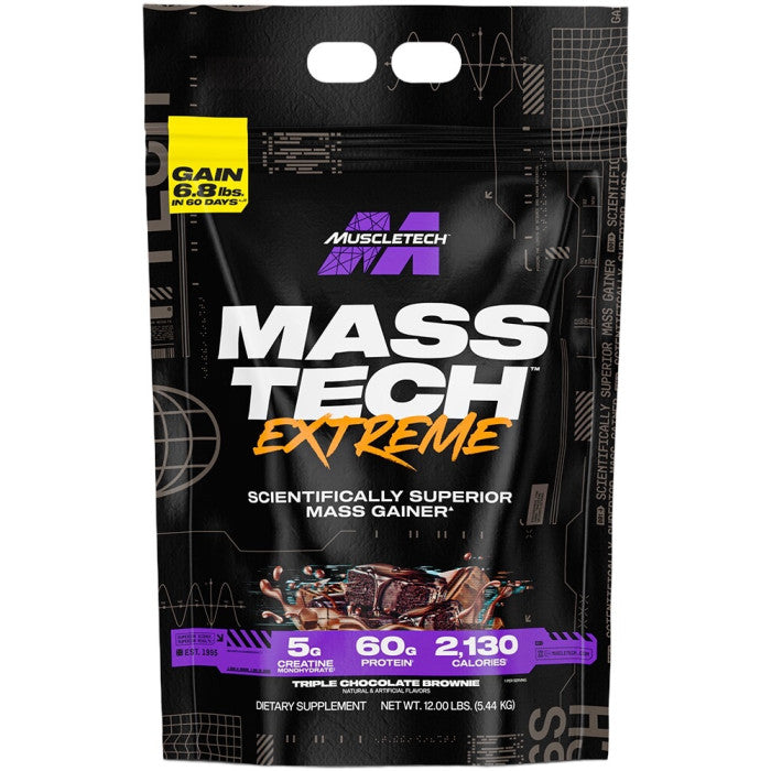 MuscleTech Mass Tech Extreme 2000 Triple Chocolate Brownie 12lb