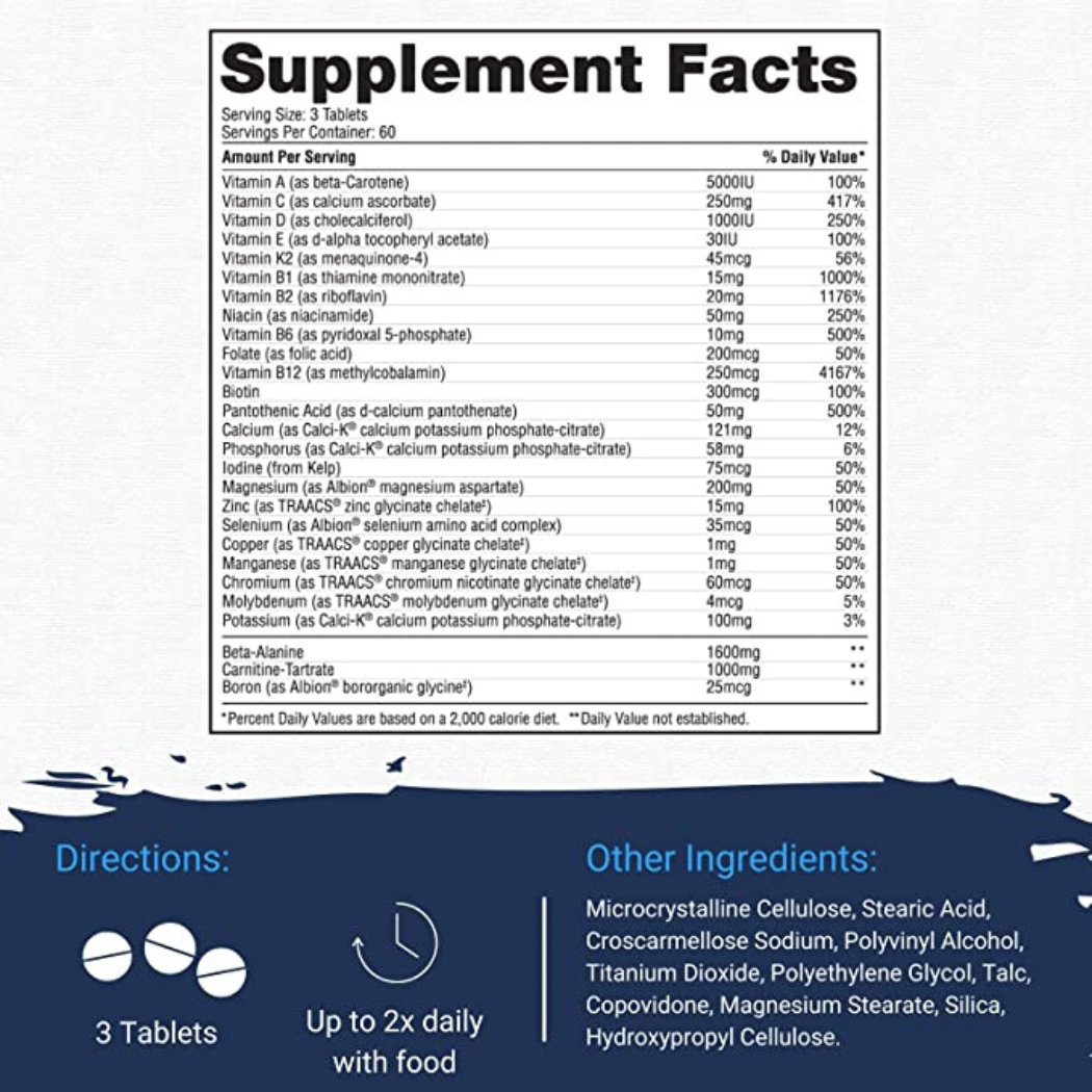 Gaspari Nutrition|| Anavite|| Ultimate Performance Multivitamin 60 sv