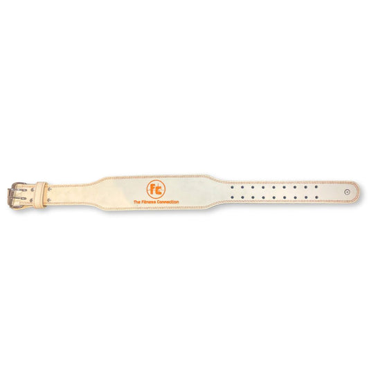 White FC Double Prong Lifting Belt