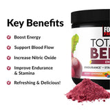 Force Factor Total Beets Energy Drink Mix 30 Servings