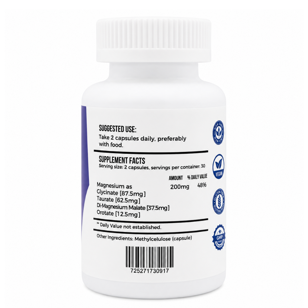 Fit Well Magnesium Blend 60caps 200mg