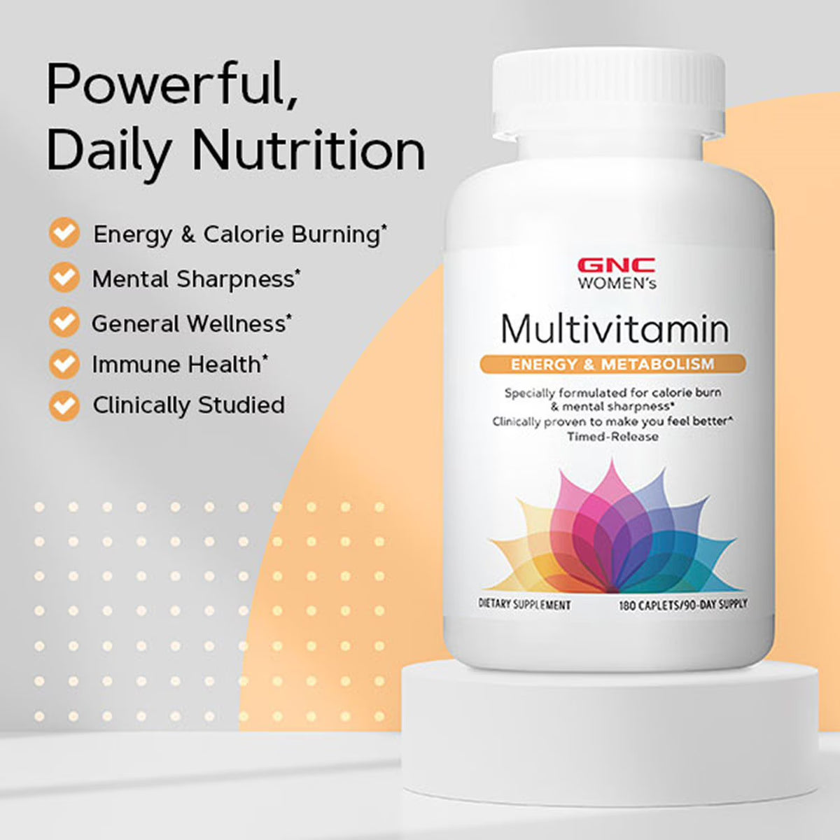 GNC Women's Energy and Metabolism Multivitamin 180ct