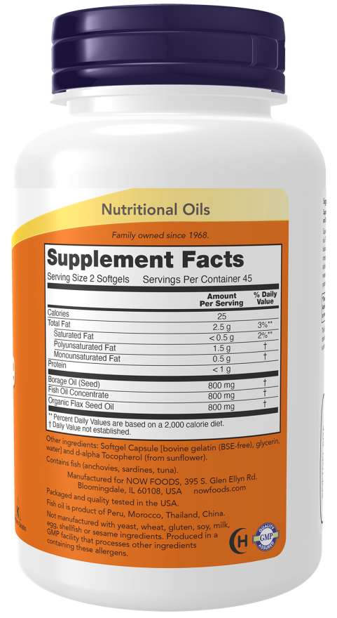 Now Super Omega 3-6-9 90softgels