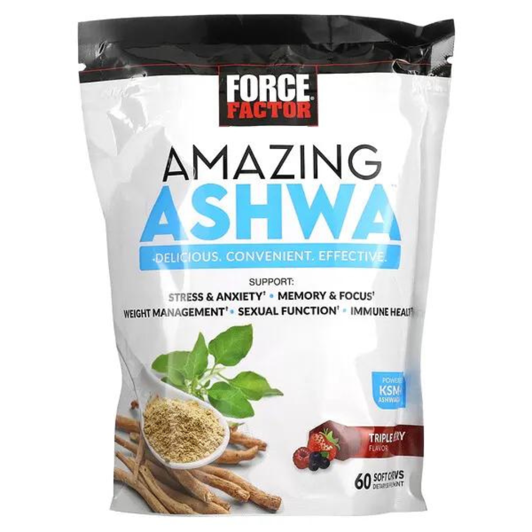 Force Factor Amazing Ashwa 60 ct Chews