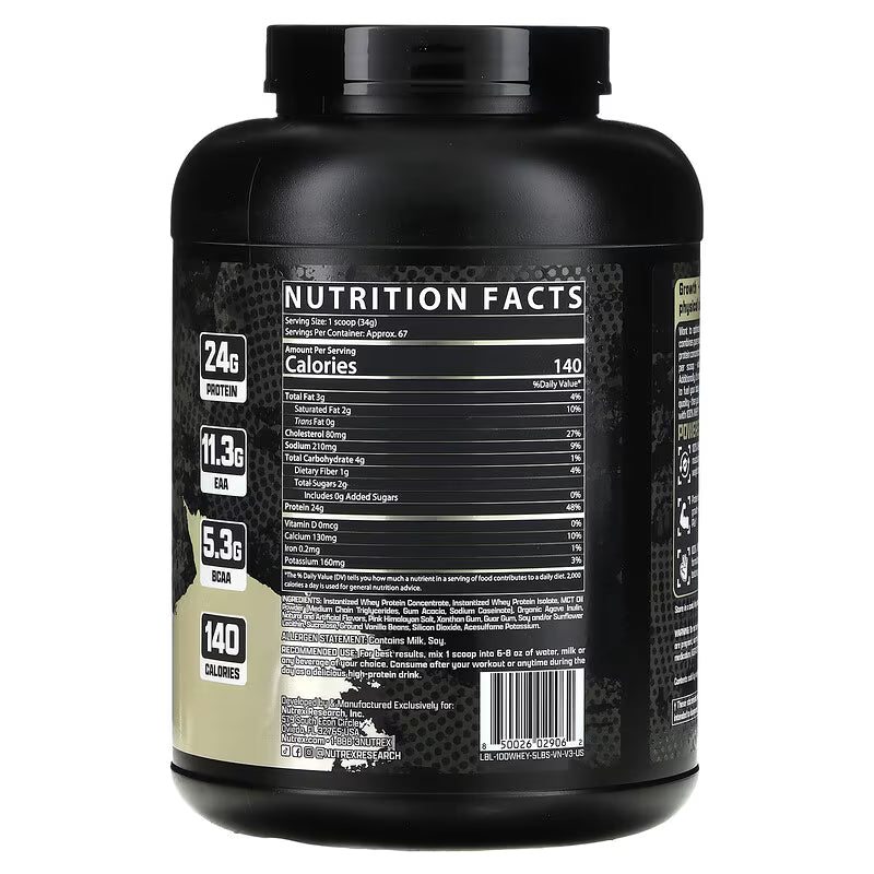 Nutrex 100% Whey Protein 5lb