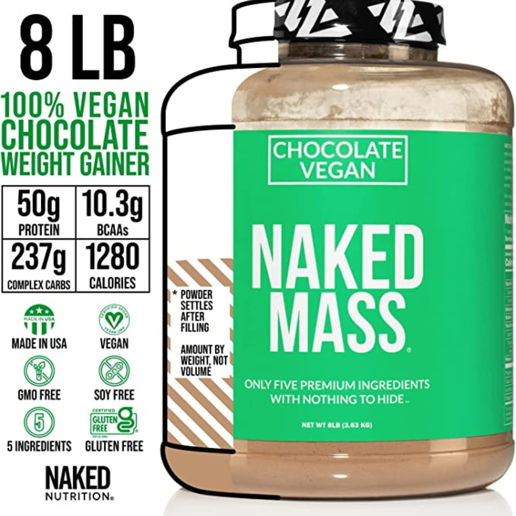 Naked Mass - Vegan Weight Gainer 8lb