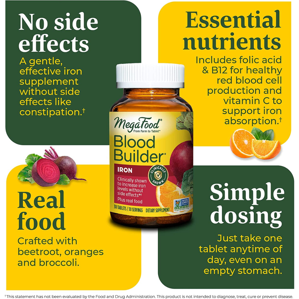 MegaFood  Blood Builder-Iron Supplement