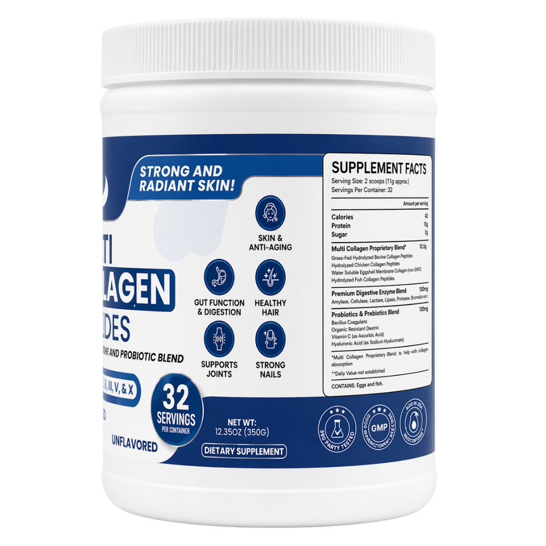 Fit Well Collagen Peptides Powder 32sv