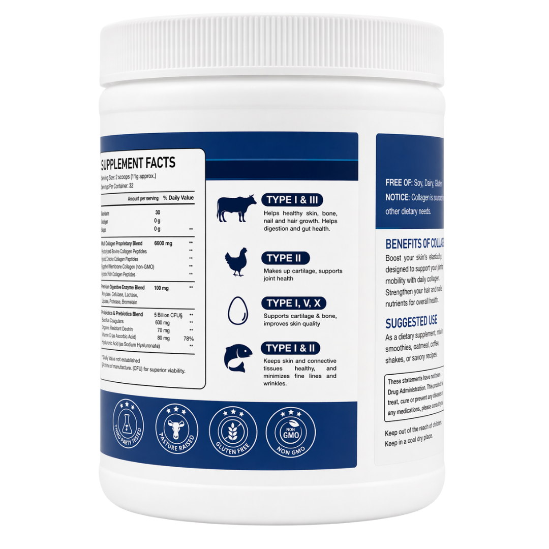 Fit Well Collagen Peptides Powder 32sv