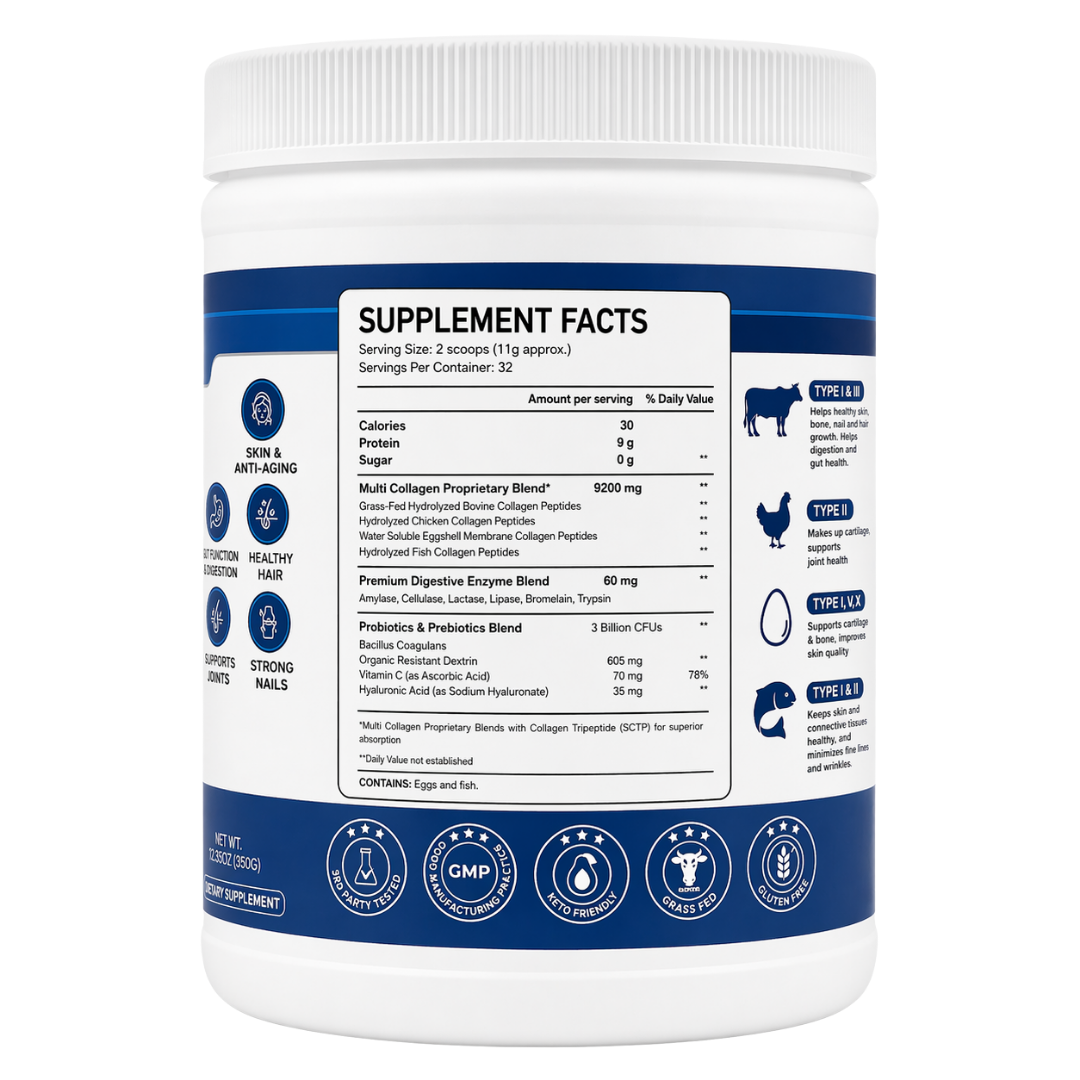 Fit Well Collagen Peptides Powder 32sv