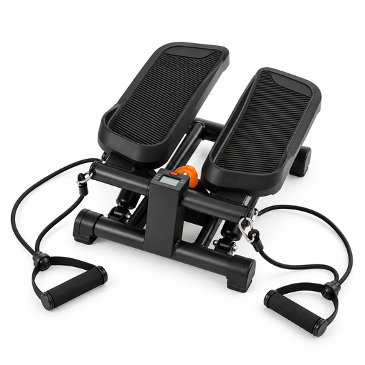 Mini Stepper with Resistance Bands - 330lb weight capacity