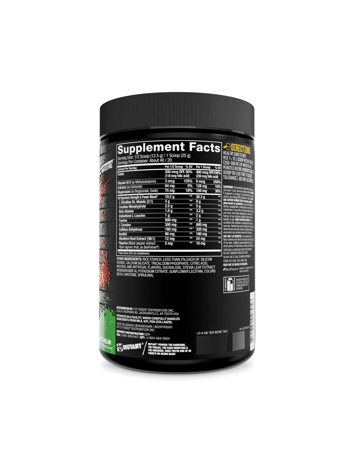 Mutant All-In Full Dose Pre - Workout 40sv