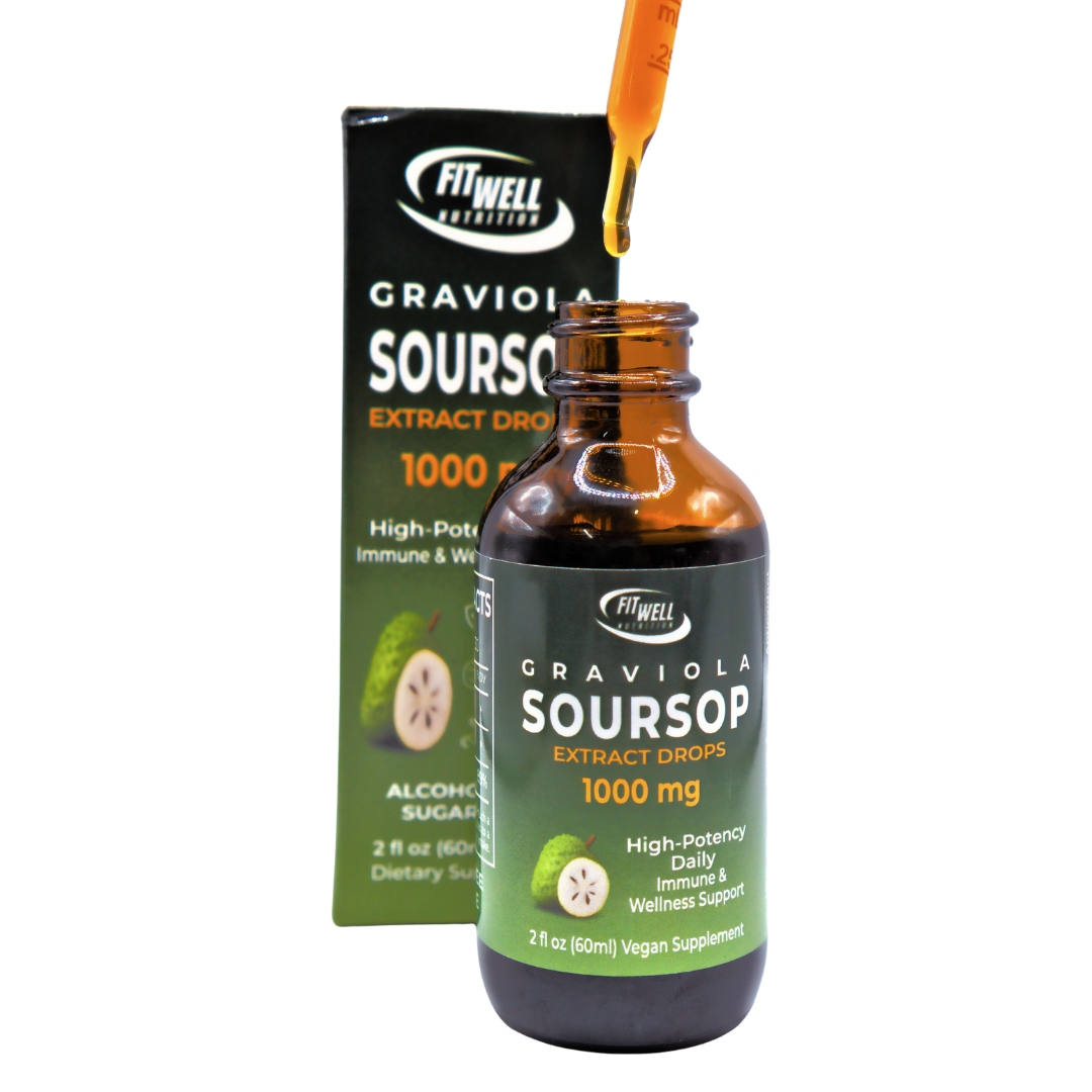 Fit Well Sour Sop Drops 2oz liquid