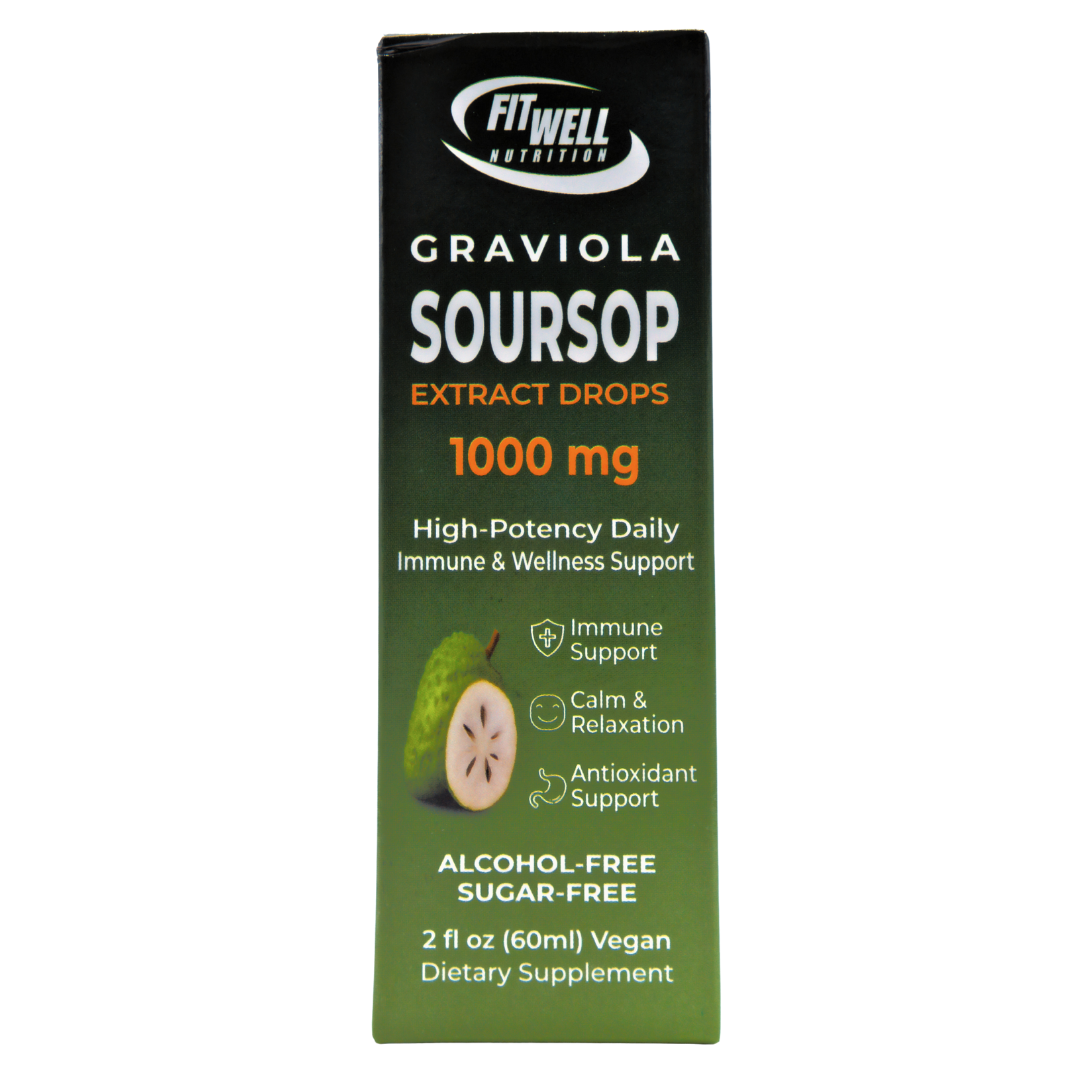 Fit Well Sour Sop Drops 2oz liquid