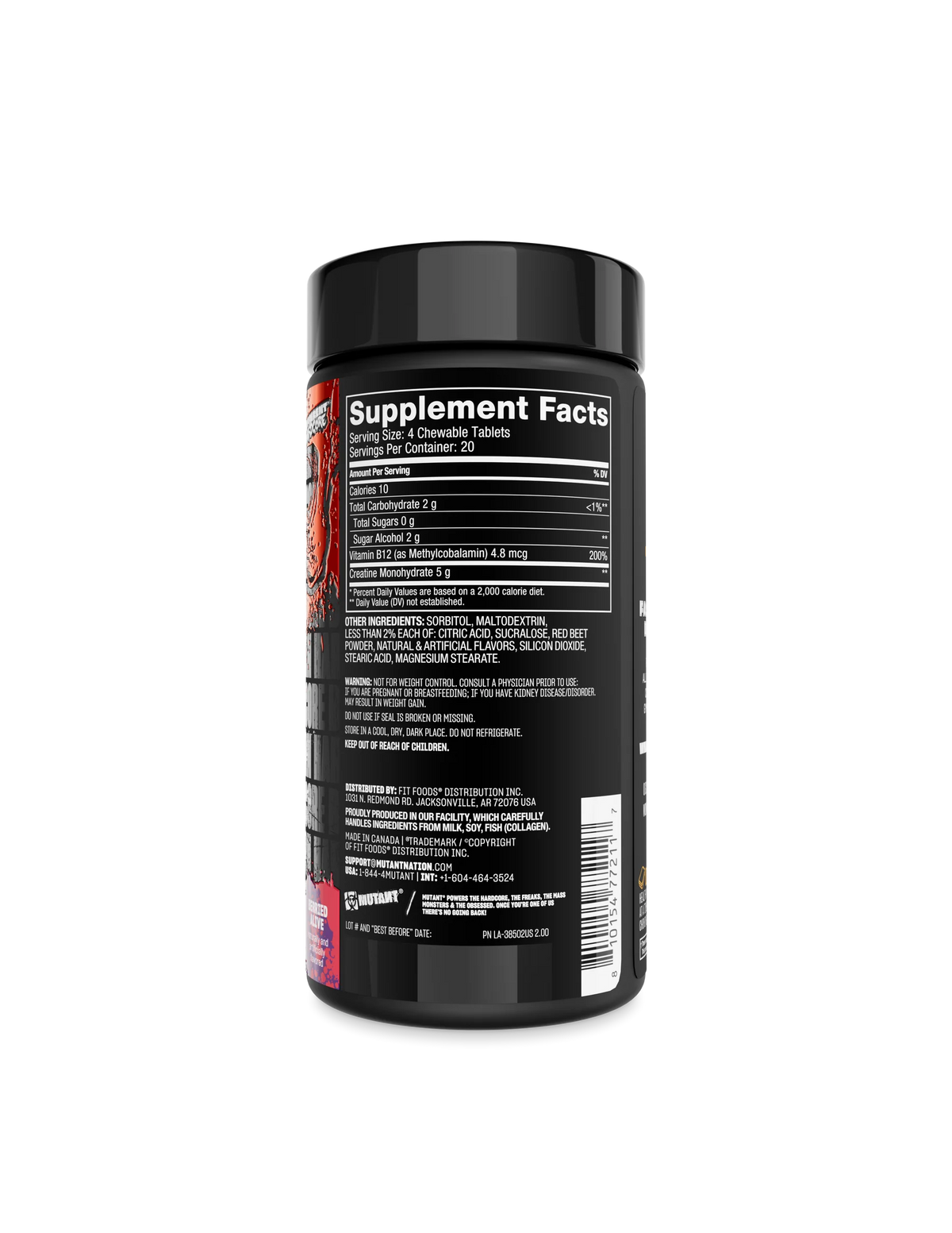 Mutant Creatine Bytz Chews 80ct
