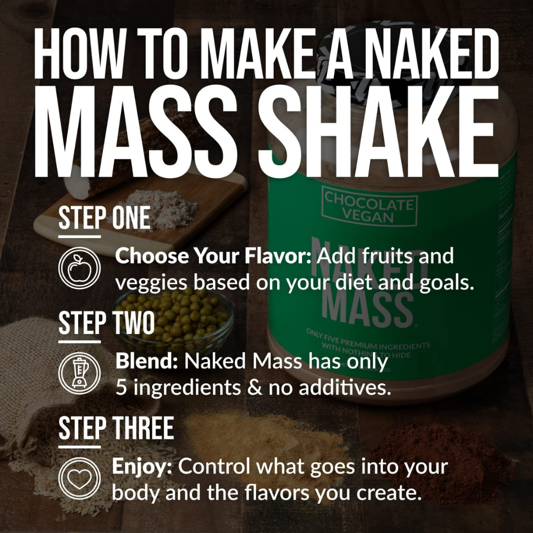 Naked Mass - Vegan Weight Gainer 8lb