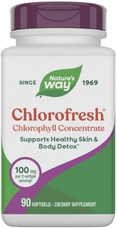 Nature's Way Chlorofresh Chlorophyll Concentrate 90 sgels