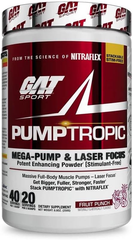 GAT Sport Pumptropic Mega-Pump Laser Focus Potent Enhancing Powder