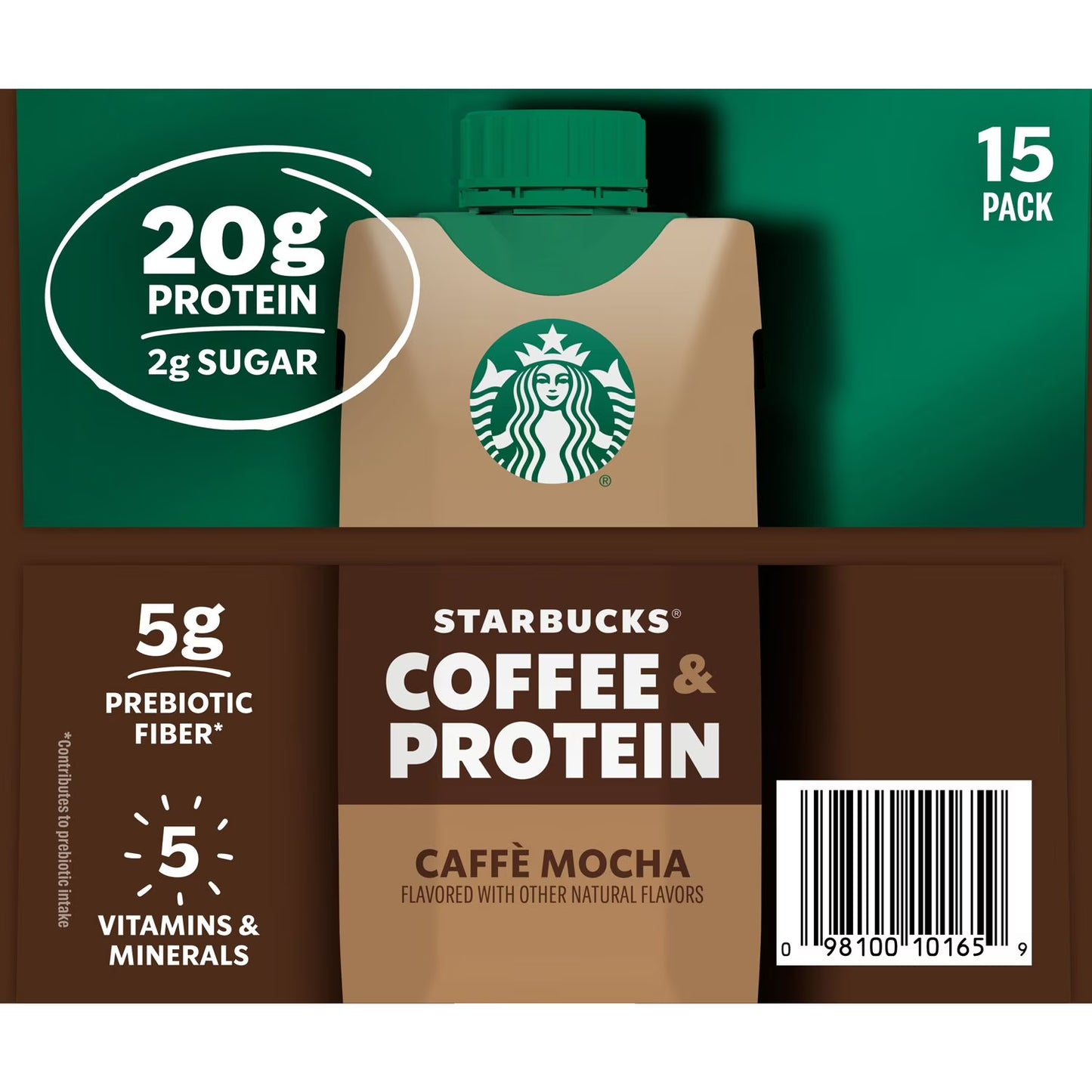 Starbucks Coffee & Protein Cafe Mocha Drink 11 oz. 15 pk.