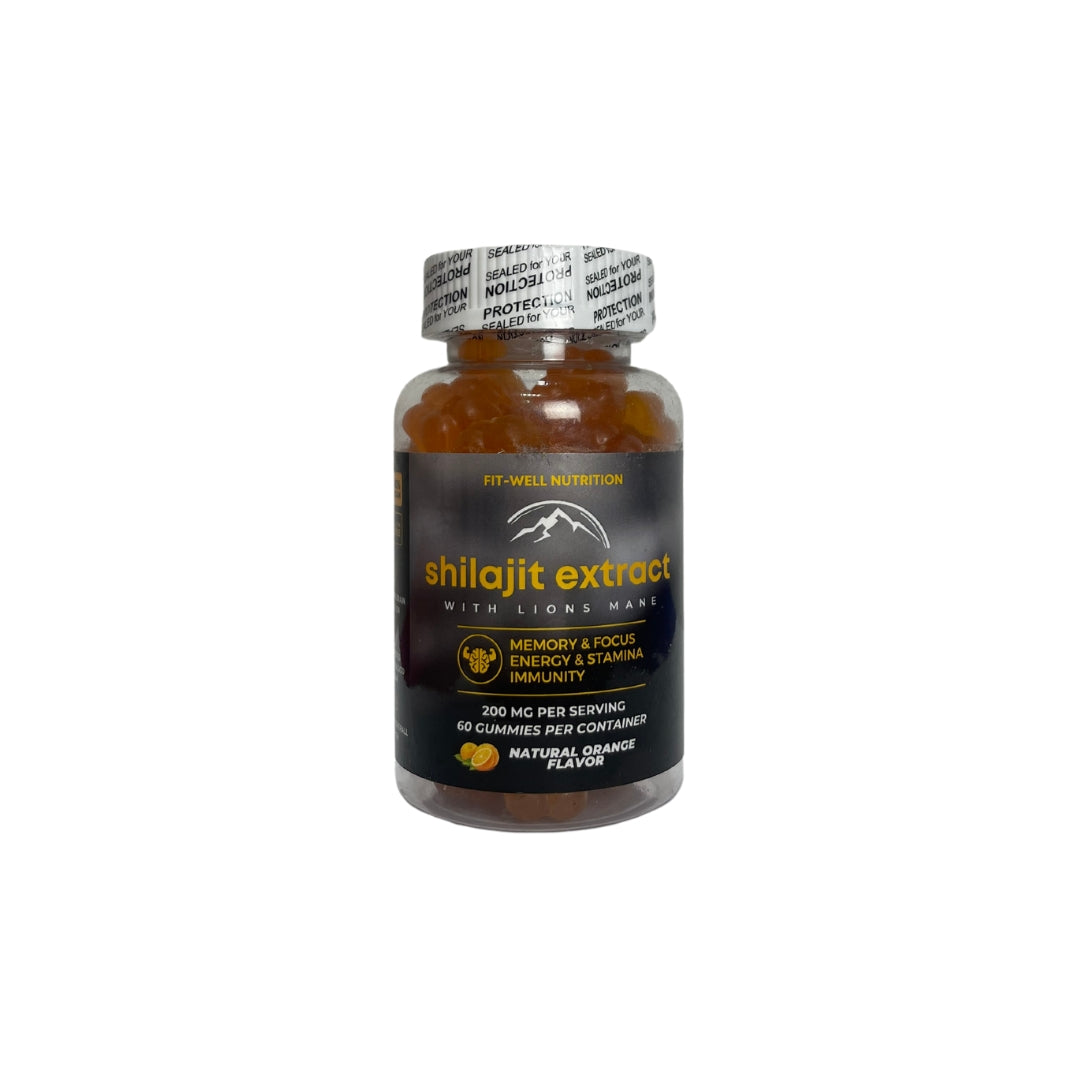 Fit-Well Shilajit Extract w/ Lions Mane 200mg 60ct