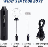FoodVille MF05 Rechargeable Milk Frother Black