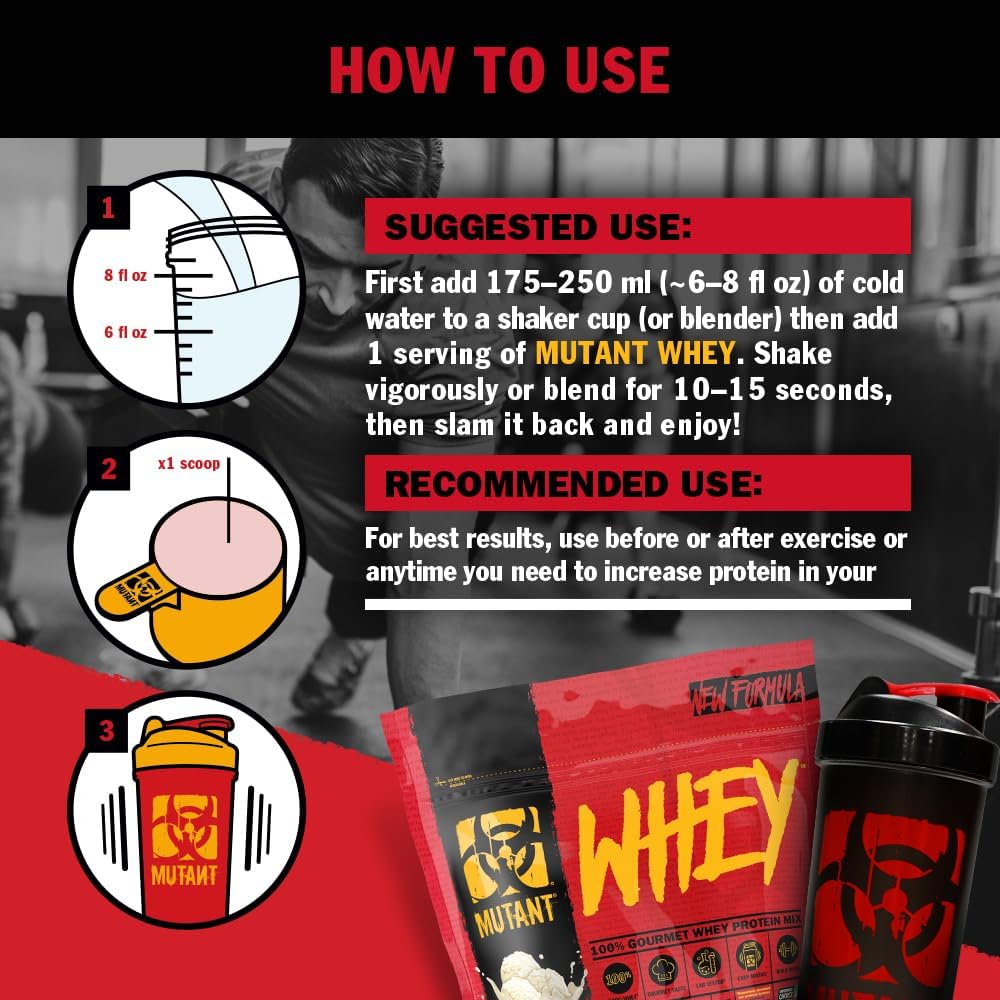 Mutant Whey Protein  4lb Dual Flavor Bags  Triple Chocolate / Vanilla Ice Cream