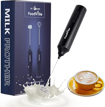 FoodVille MF05 Rechargeable Milk Frother Black