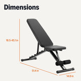 Adjustable Foldable Heavy-Duty Bench 660lbs