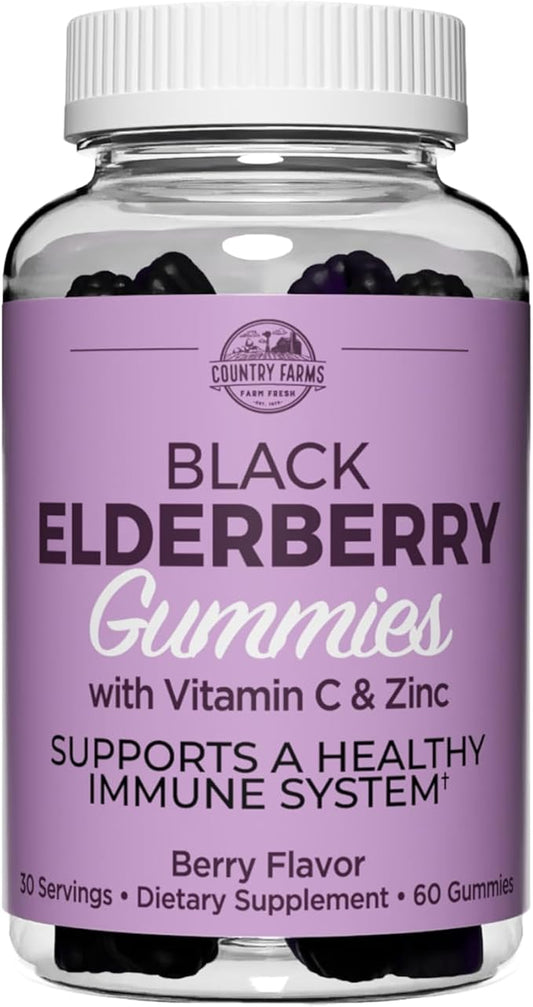 Country Farms Black Elderberry Gummies