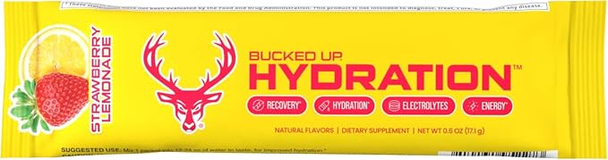 Bucked Up Hydration Strawberry Lemonade 18pack