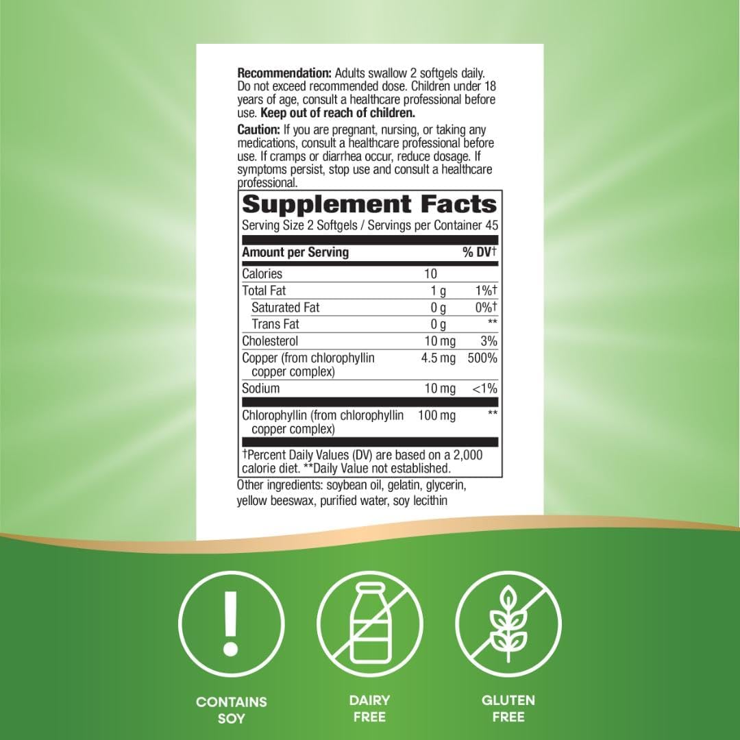 Nature's Way Chlorofresh Chlorophyll Concentrate 90 sgels