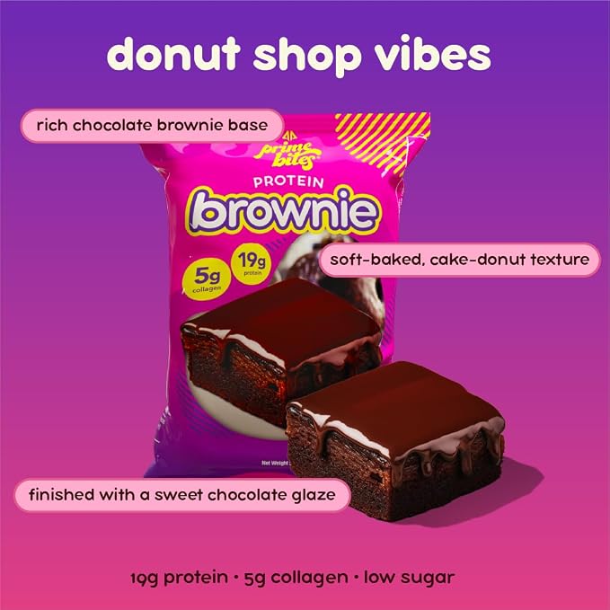 Alpha Prime Protein Brownie Chocolate Glazed Donut