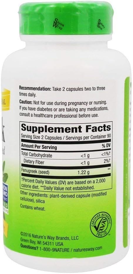 Nature's Way Fenugreek Seed 180vcaps