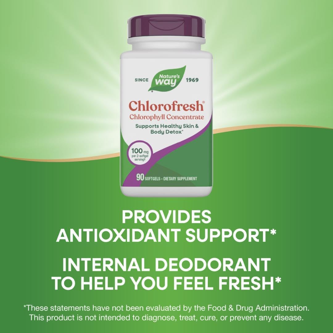 Nature's Way Chlorofresh Chlorophyll Concentrate 90 sgels