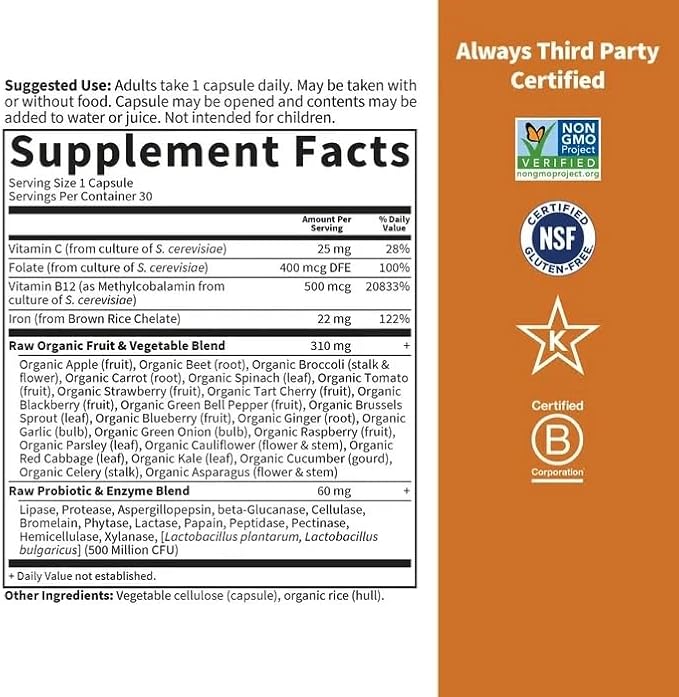 Garden of Life Vitamin Code Raw Iron