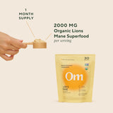 OM superfoods lions mane 100grams 3.5oz