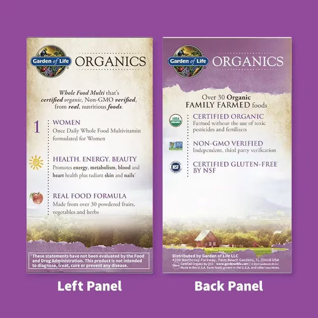 GOL Organics Women's Once Daily - 30ct