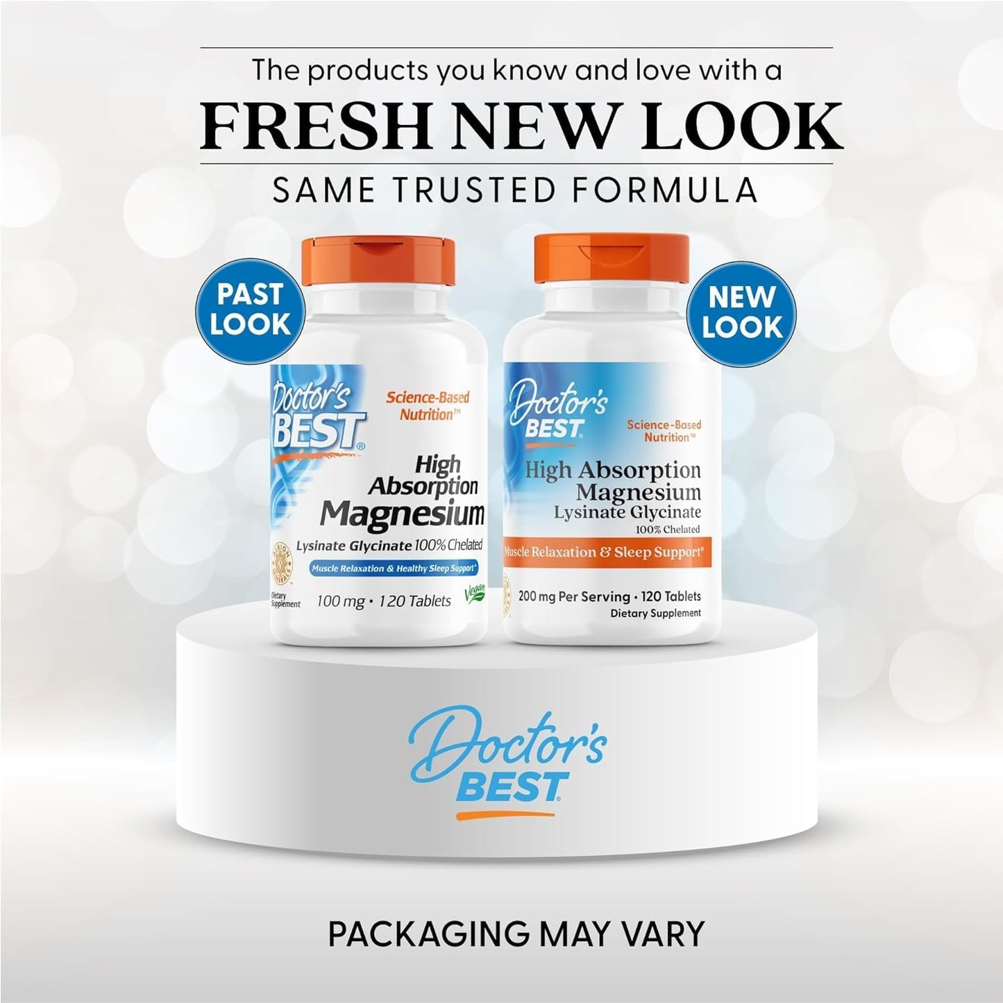Doctor's Best High Absorption Magnesium -Lysinate Glycinate capsules 240ct