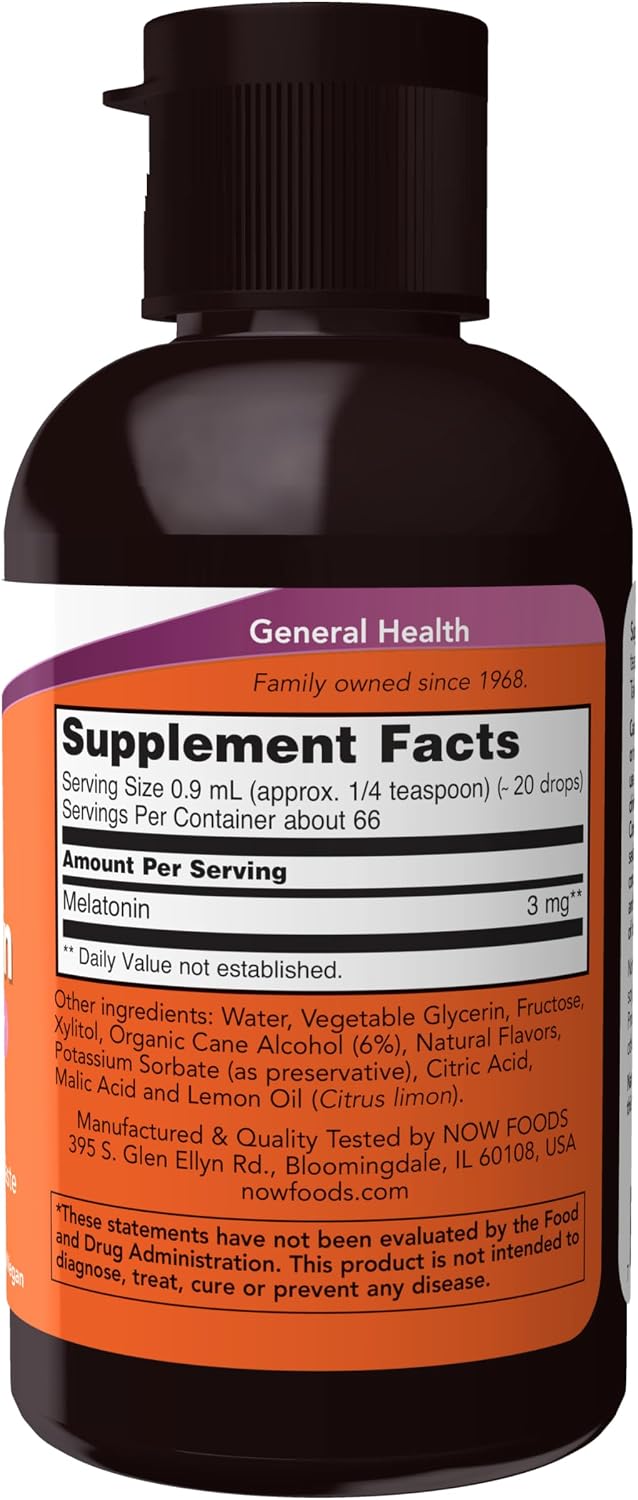 Now liquid melatonin 2oz