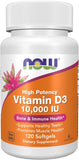 Now Vitamin D-3 10,000 IU 120 softgels