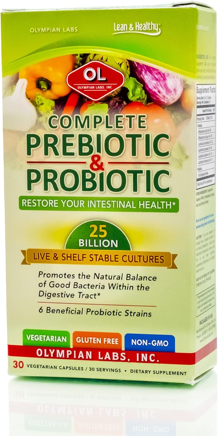 Olympian Labs Complete Prebiotic & Probiotic 30 caps