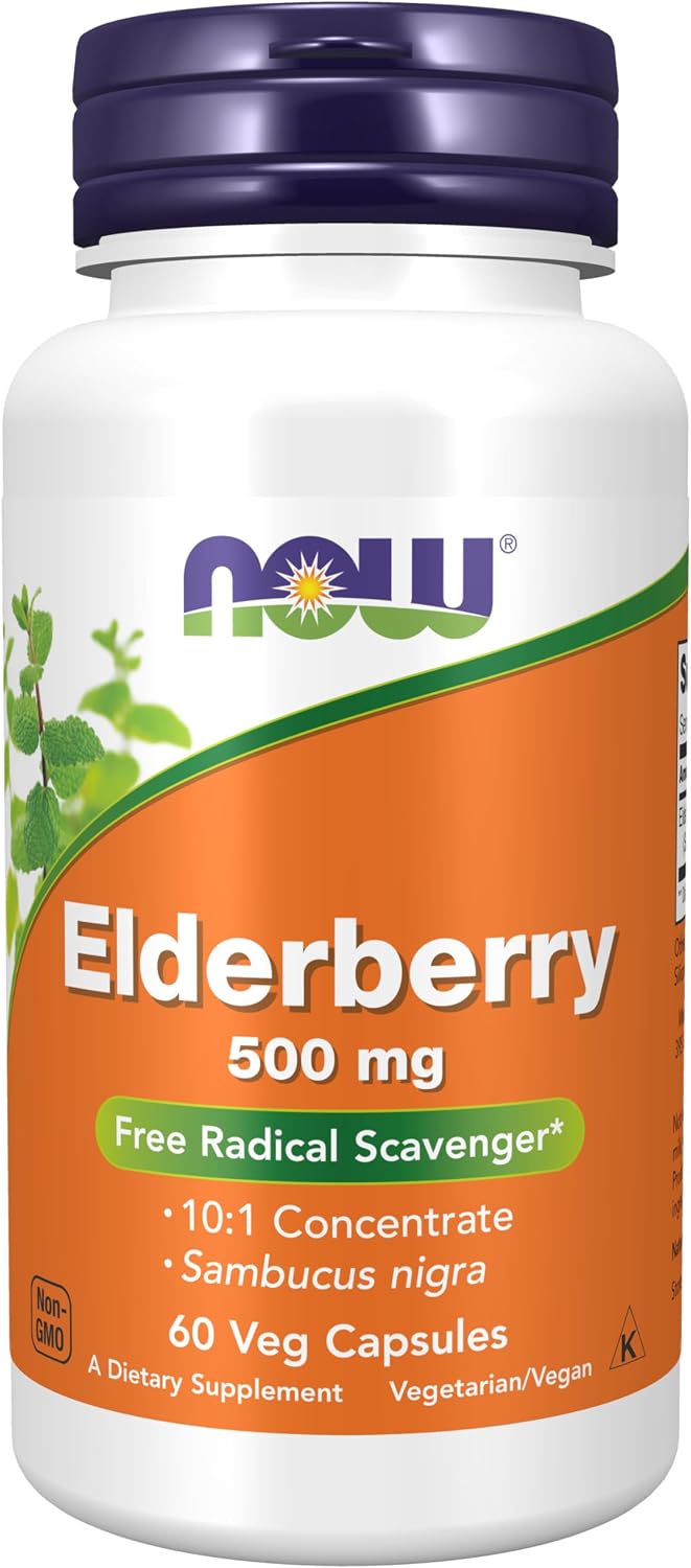 Now Elderberry 500mg 60 vcaps