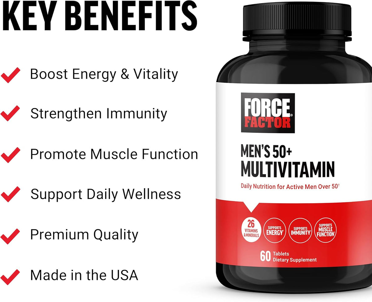 Force Factor Men's 50+ Multivitamin 60ct