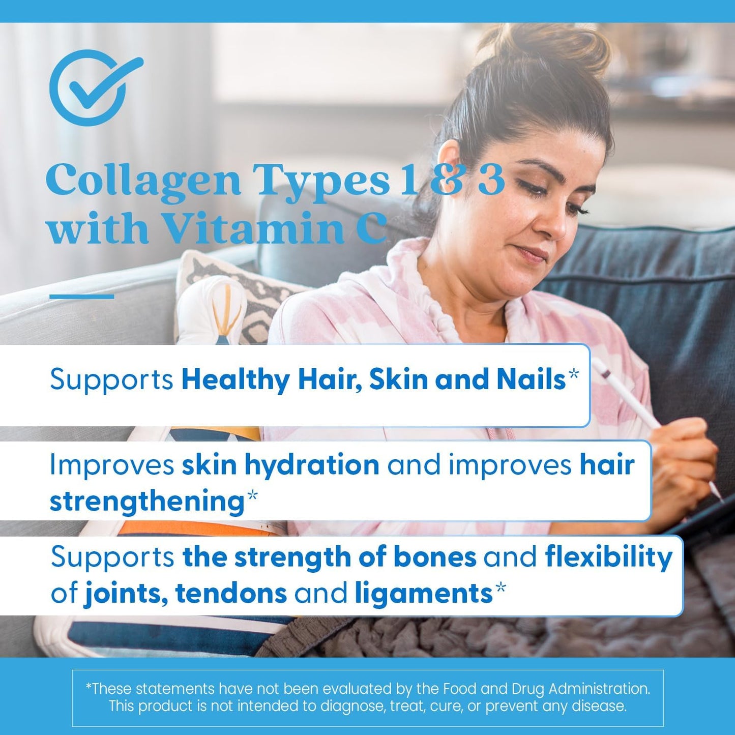 Doctor's Best Collagen types 1 &3 w/ peptan 1000mg 180tab