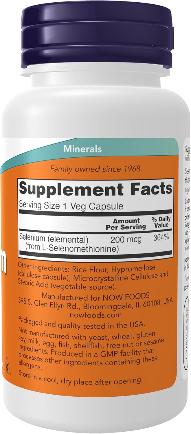 Now Selenium 200mcg 90 caps